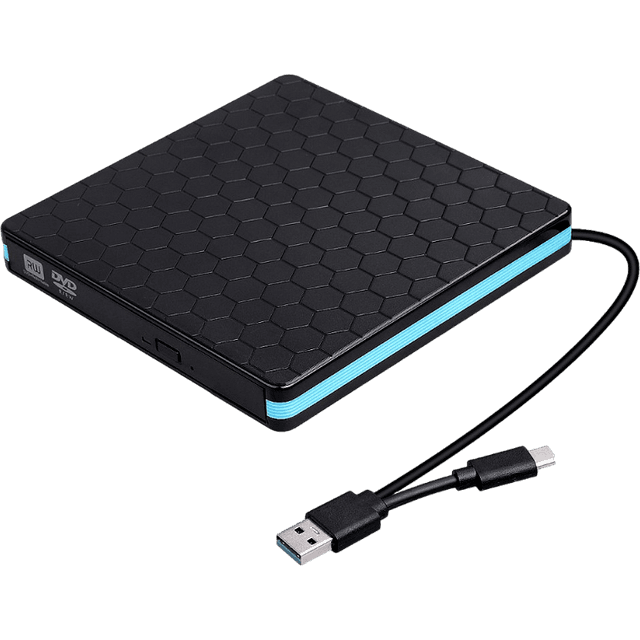 Evermart USB-C USB-A Ekstern DVD Drev