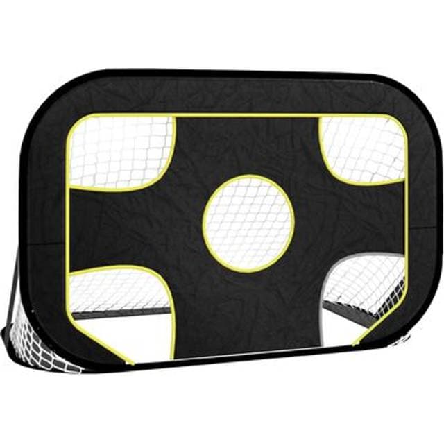 vidaXL Fodboldnet med målhuller 120x80x80 polyester