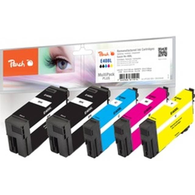 Peach Blækpatron 5 Stk Kompatibel Sort - Blå/Magenta/Gul