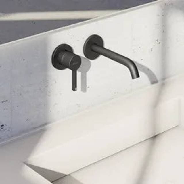 Kludi Nova Fonte Håndvaskarmatur Indbygning Mat Sort Mat sort