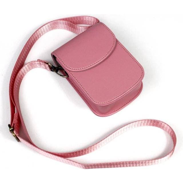 Universal Leather Camera Case Pink