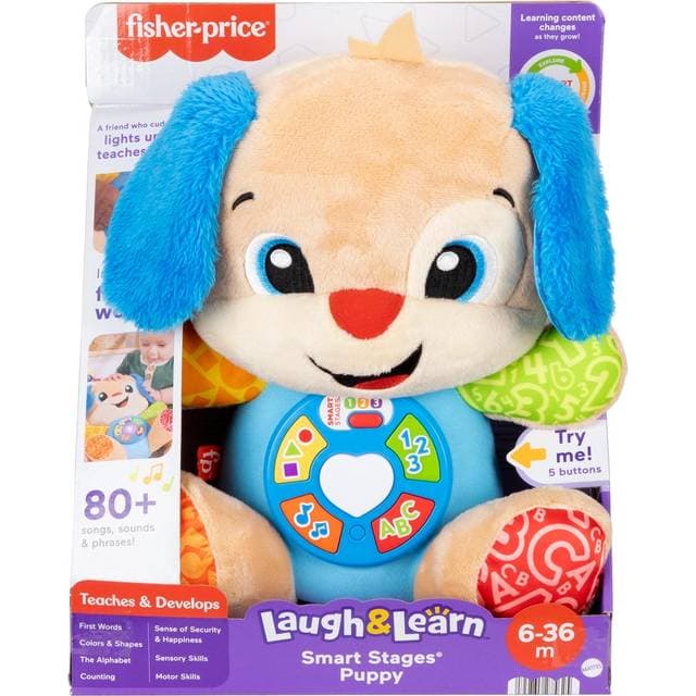 Fisher-Price Laugh & Learn Smart Stages Puppy Plush Musical Learning