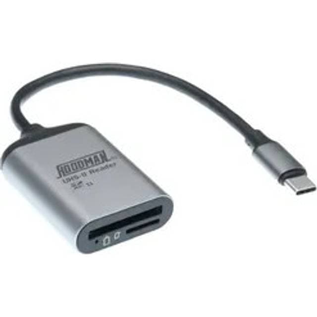 Hoodman Steel SD Micro SD UHSII Memory Card Reader USB 3.2 Gen 1