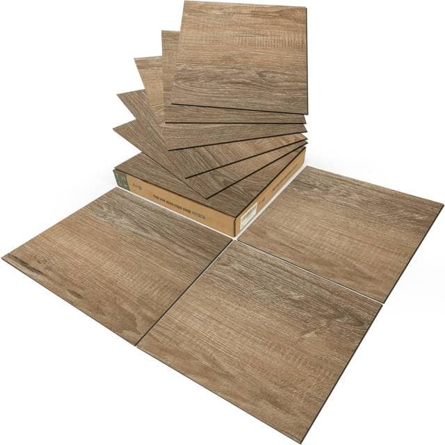 Art3d Peel and Stick Vinyl Floor Tiles 12 x 12 inch 30-Sheet Self Adhesive Waterproof Flooring Wood Planks