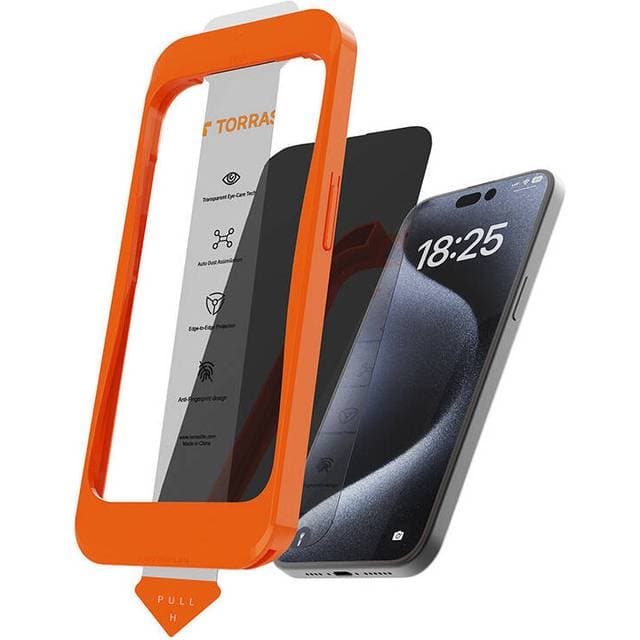 Torras Install Master Hærdet Glas iPhone 16 Pro 2 stk