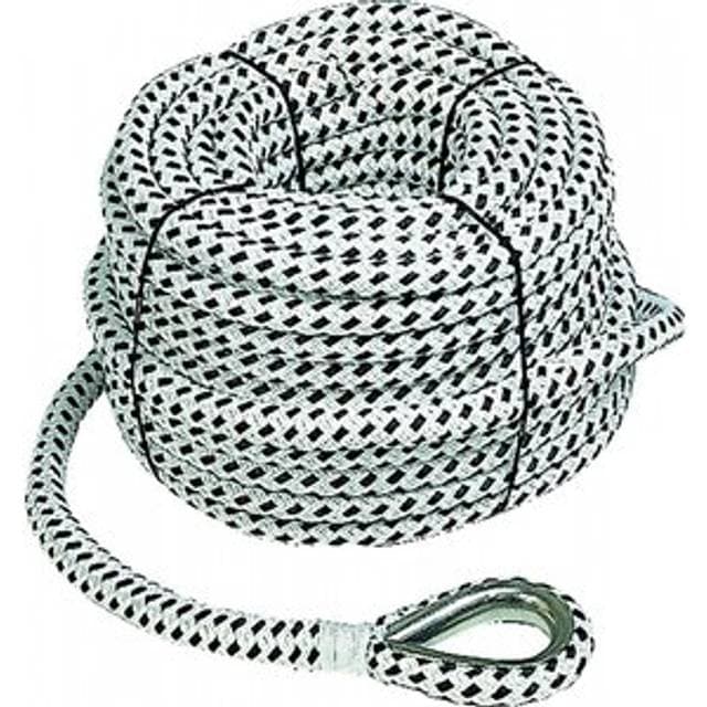 Liros Liros Porto 14mm Hvid-Sort 30m Ankerline