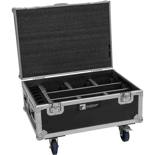 Roadinger Flightcase 6x AKKU IP TL-3 QCL Trusslight CRMX