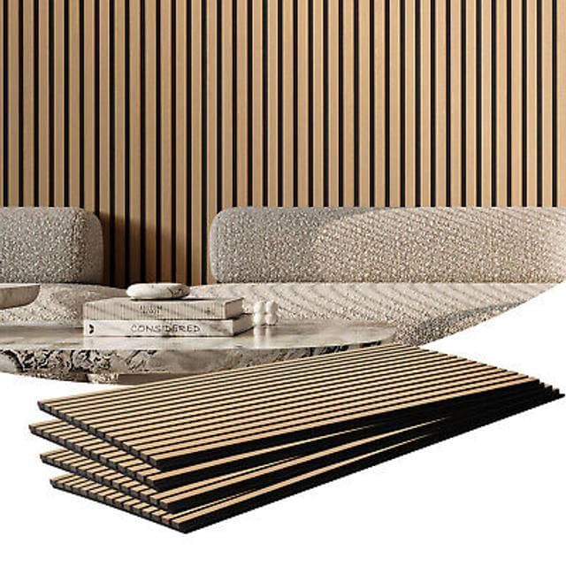 VEVOR Trælameller Akustikpaneler 23.6 x 47.2 Tommer