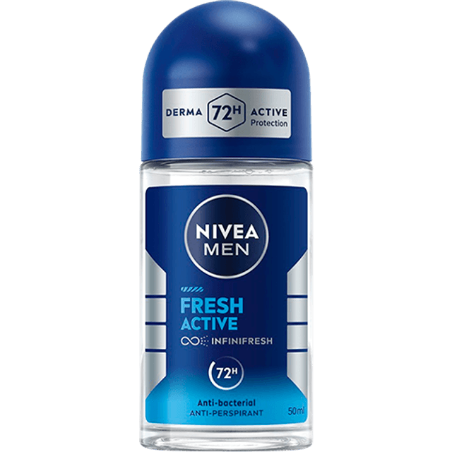 Nivea For Men Fresh Active Male Roll On 50 ml 50ml