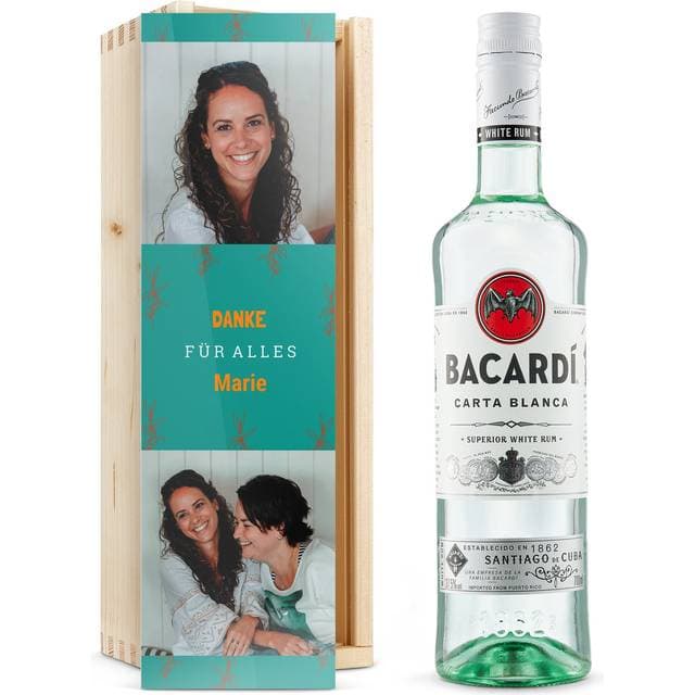 Your surprise Bacardi Hvid Personligt Kasse 70 cl