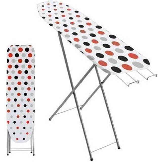 Kadax Steam Ironing Board With Compartment Foam Underlay - Grey
