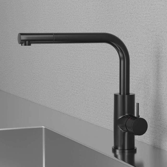 Scandtap Køkkenarmatur Steel Accent 90 D Shadow Stål
