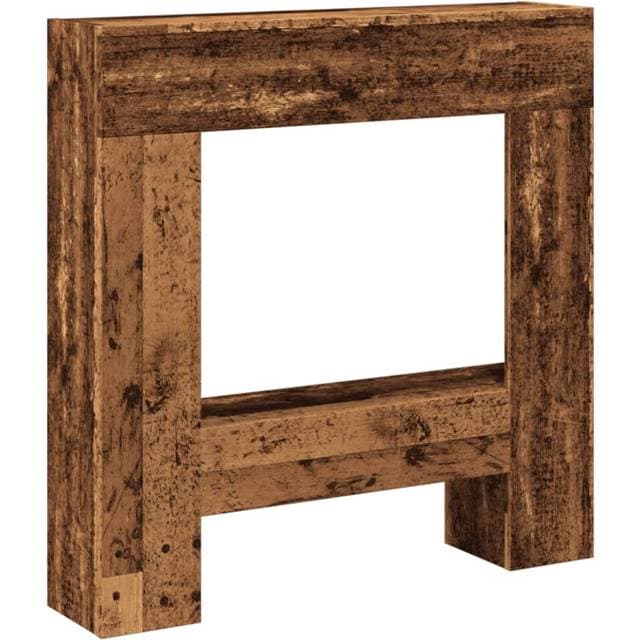 vidaXL Forsats Til Pejs 81 x 18 x 82 cm Konstrueret Træ