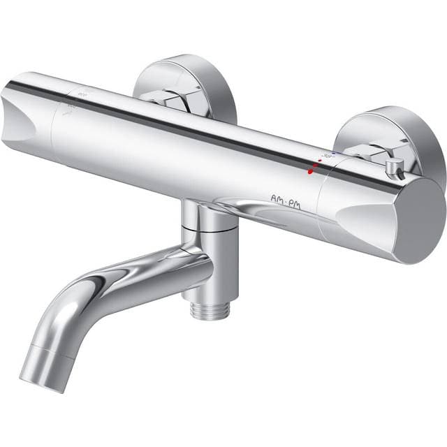 AM.PM Hit Thermostatic Bath and Shower Mixer Chrome