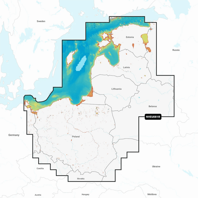 Garmin Navionics Vision Søkort EU081R - Østersøens østkyst
