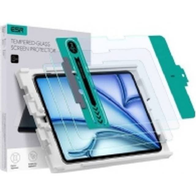 ESR iPad Air 11 2025 2024 Hærdet Skærmbeskyttelse inkl Monteringsramme 2 Stk