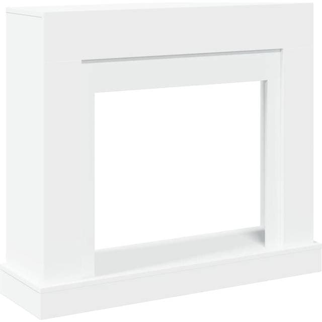 vidaXL Forsats Til Pejs 100x30x87.5 Cm Konstrueret Træ Hvid