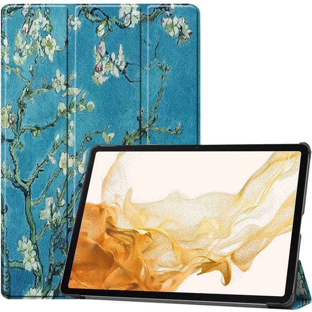Eiderwood Samsung Galaxy Tab S10 Plus Vegansk Læder Cover m. Mønster Blomst