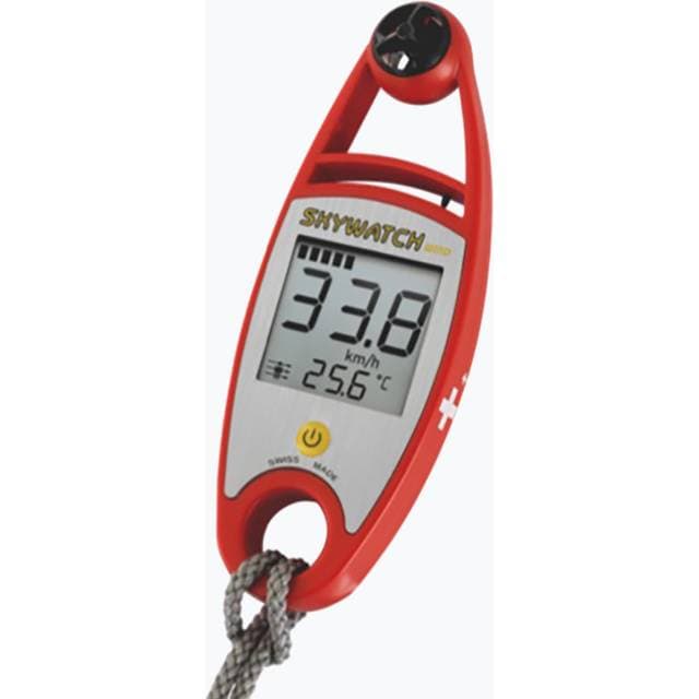 Seatec Vindmåler Håndholdt Skywatch Med Temperatur Rød