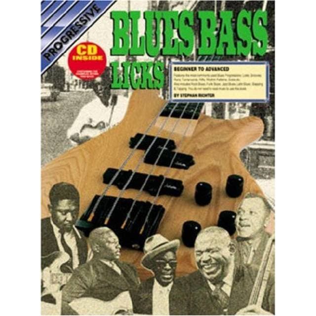 Progressive Blues Bass Licks (Bog Book Engelsk) (CD)