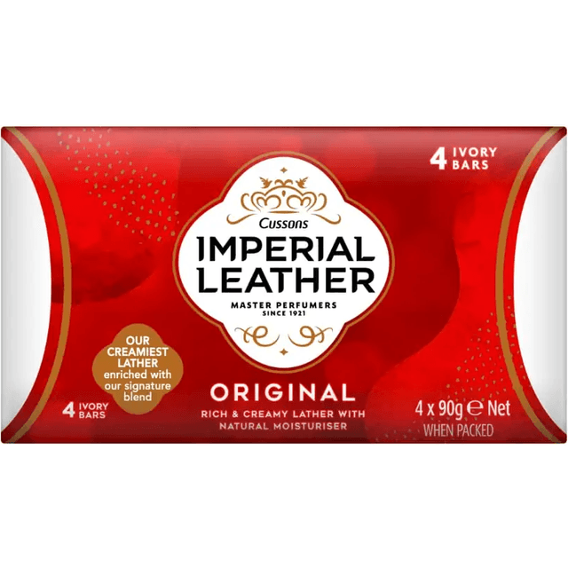 Imperial Leather Original Beauty Classic Bar Soap 4x90g