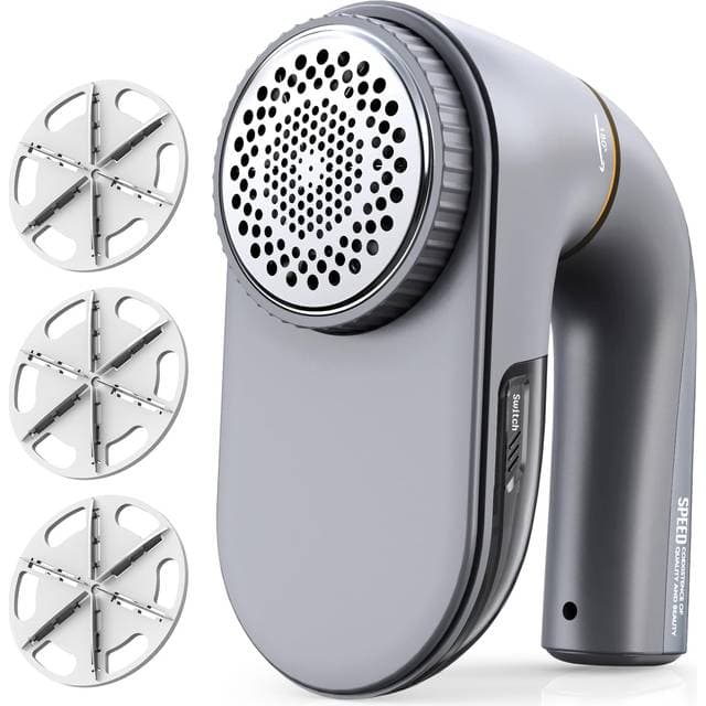 Fabric Shaver Lint Remover 6-Leaf Blades 2 Speed Sweater