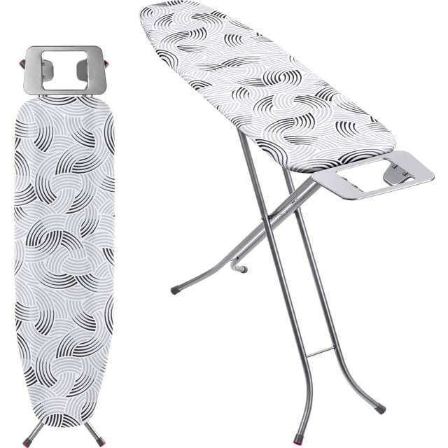 Kadax Folding Ironing Board Steam With Metal Net - Grey