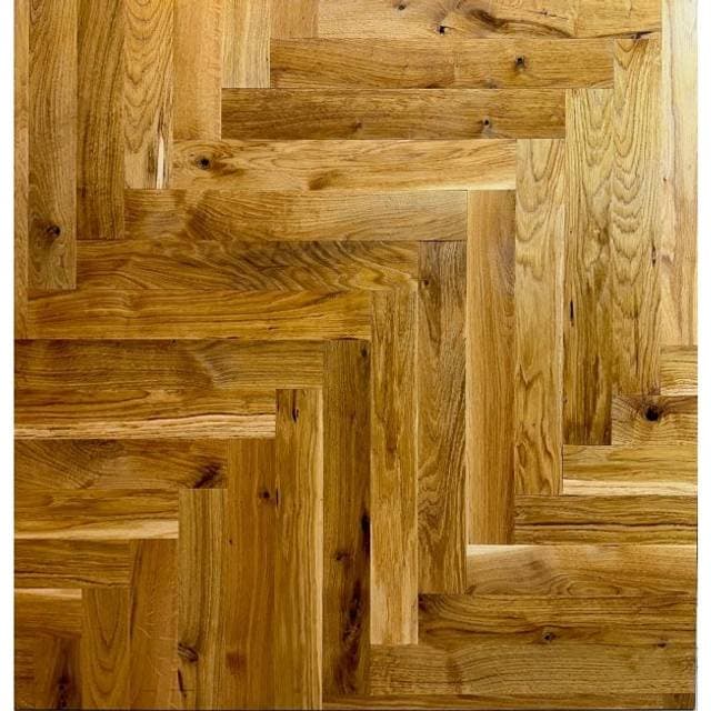 Høgild Sildebensparket Eg Ubehandlet 15x70x500mm - Rustik