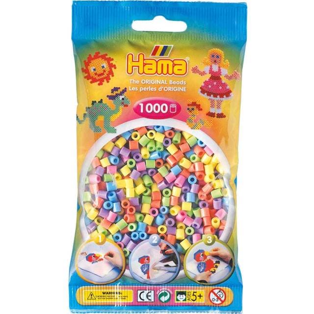 Hama Beads Midi Perler Pastel Mix 1000stk 207-50