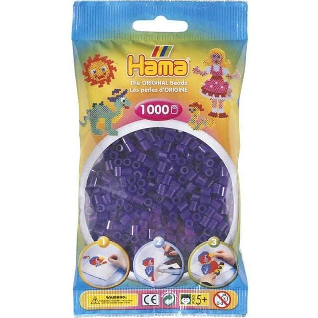 Hama Midi Pärlor Transparent Lila 1000stk 207-24