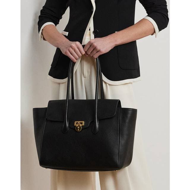 Lauren Ralph Lauren Large Shopper Taske - Sort