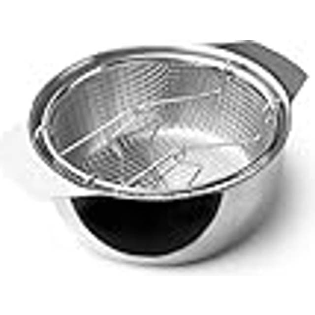 Ibili Fryer With Basket And Lid Induktion 20 cm Silver
