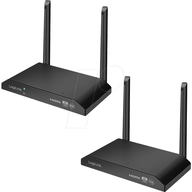 LogiLink Trådlös HDMI-KVM Overföring KVM 1till4 4K 60Hz