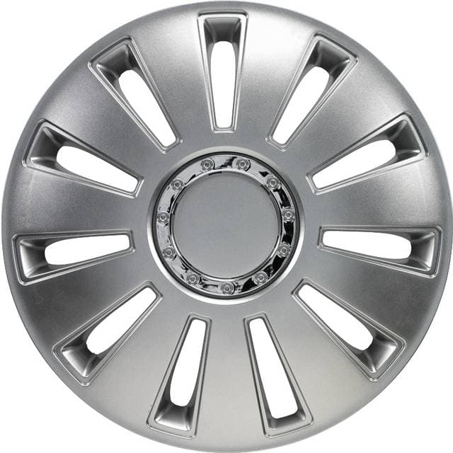 Autostyle Hjulkapsler 4stk Silverstone Pro 15-tommer Chrome Ring