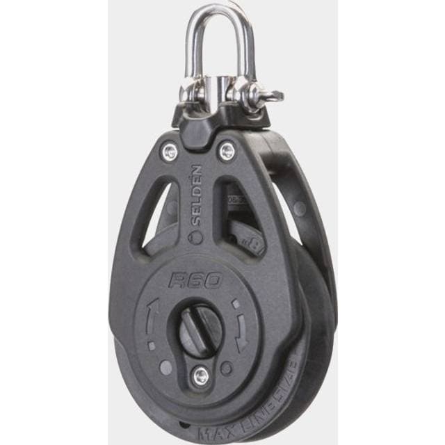 Selden Enkelspærreblok Med Sjækkel R60+ Ø6 10 mm