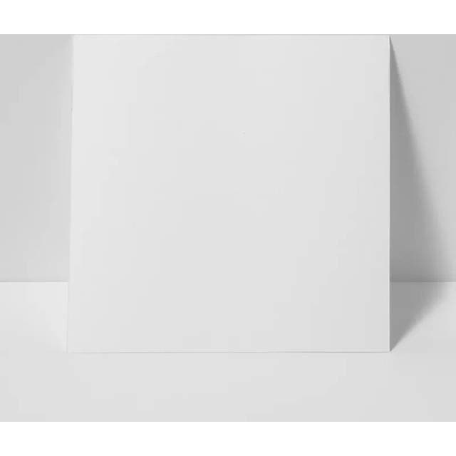 Røverkøb Vinylflise Hvid Blank m2