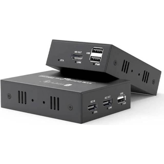 Techly Extender KVM HDMI/USB 1080p60Hz 100m po Skrętce Kat6