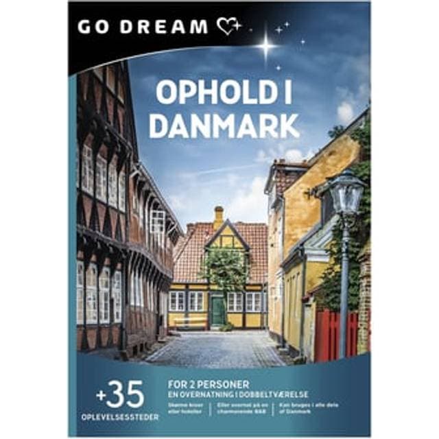Go Dream Gavekort Ophold I Danmark For 2 Personer +30 Oplevelsessteder