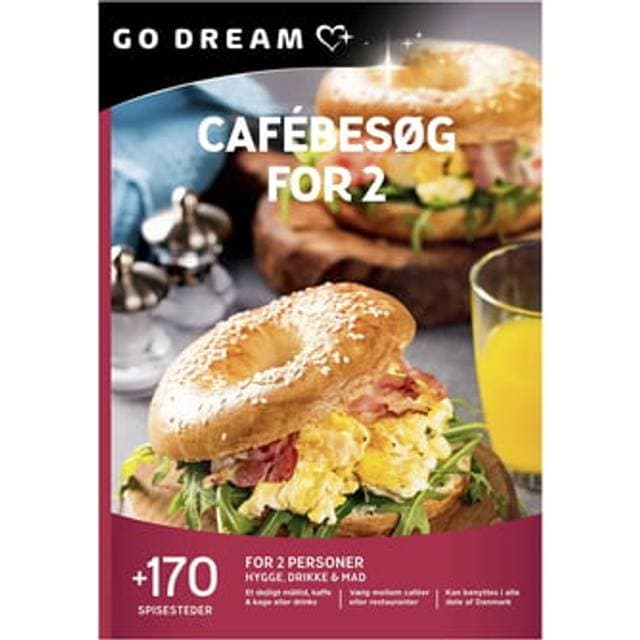 Go Dream Gavekort Cafébesøg Vælg Mellem +70 Spisesteder