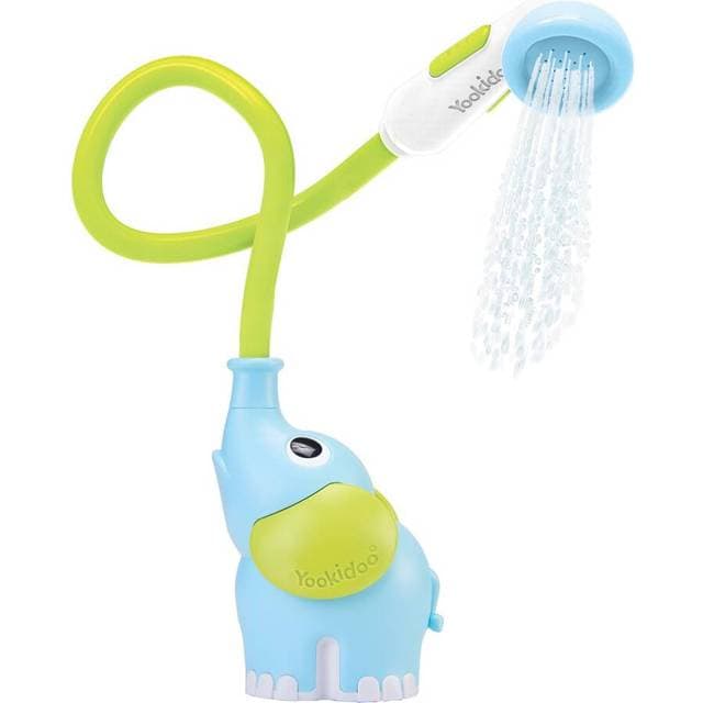Yookidoo Elephant Baby Bath Shower Blue & Green