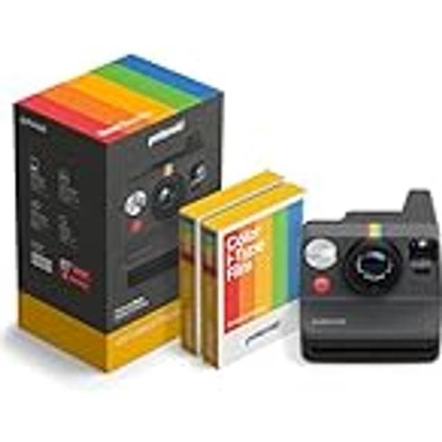 Polaroid NOW Gen3 Instant Camera Color Film Bundle 16 photos Black 6560