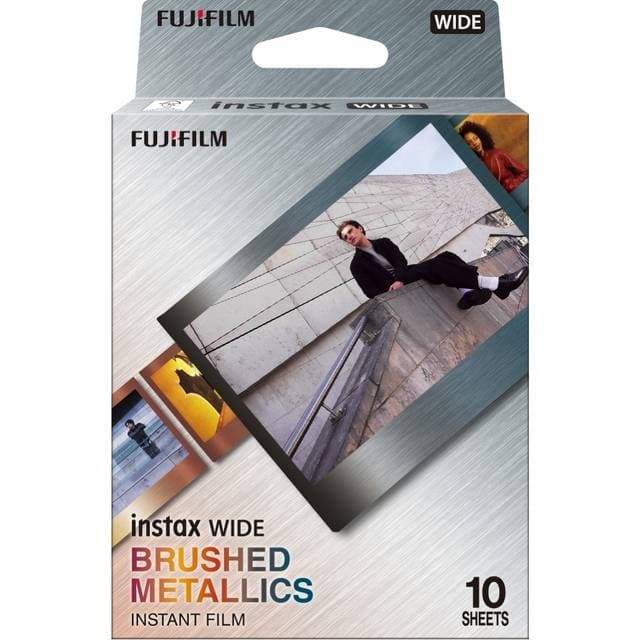 Fujifilm Instax Wide Instant Film 10 Film Pakke Brushed Metal