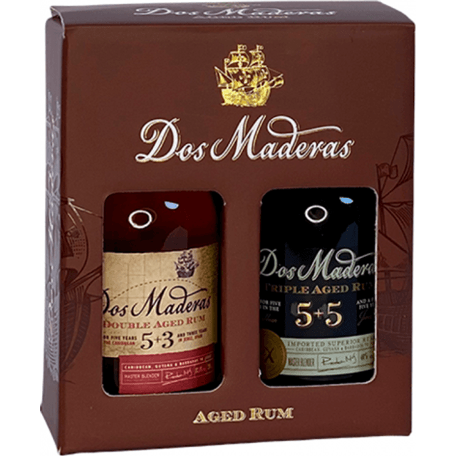 Macy's Dos Maderas Carribean Añejo 5+3 5+5 Gaveæske 2x20cl