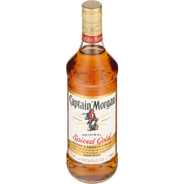 Captain Morgan Gylden rombaseret spiritus På lager i et varehus 35% 70 cl