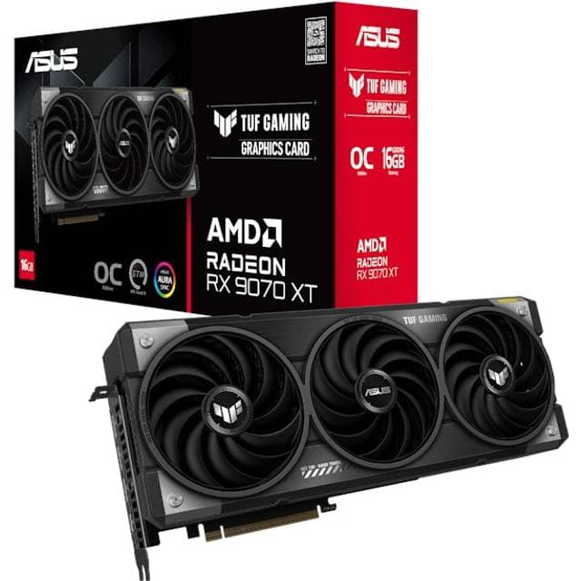 ASUS Radeon RX 9070 XT TUF Gaming OC 3xDP HDMI 16GB