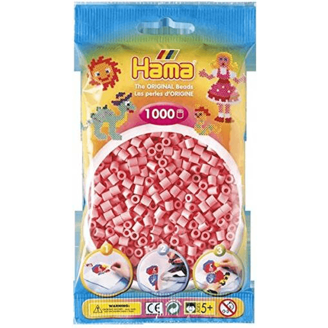 Hama Midi Perler Pink 1000stk 207-06