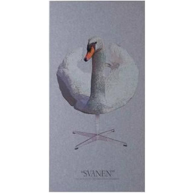 Fibrotech Art Acoustic Svanen Akustikbillede 600 x 1200 mm Light Grey