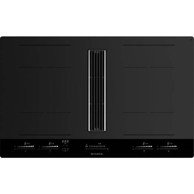 Faber Galileo Stripes F830 Black Built-in Zone Induction Hob 4 Zones