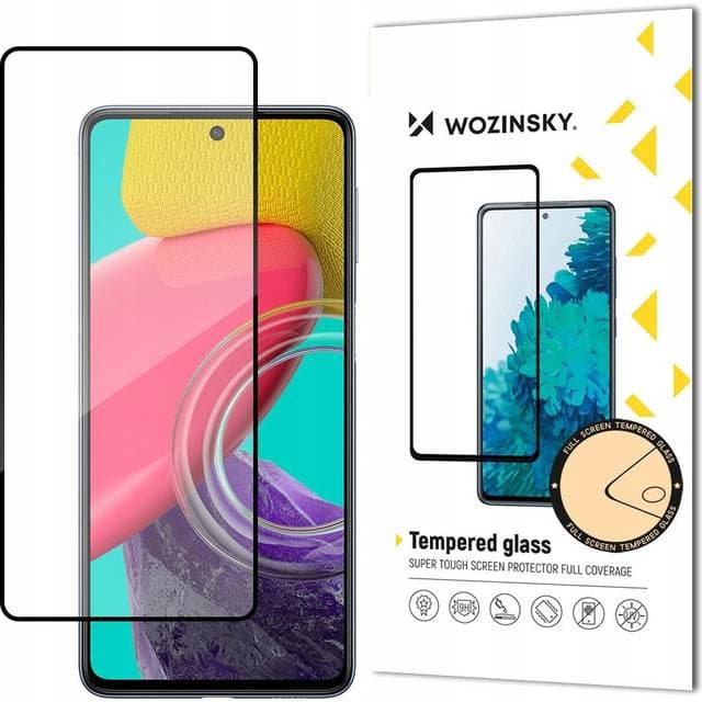 Wozinsky Wytrzymałe Szkło Hartowane Na Ekran Do Samsung Galaxy M53 Czarny