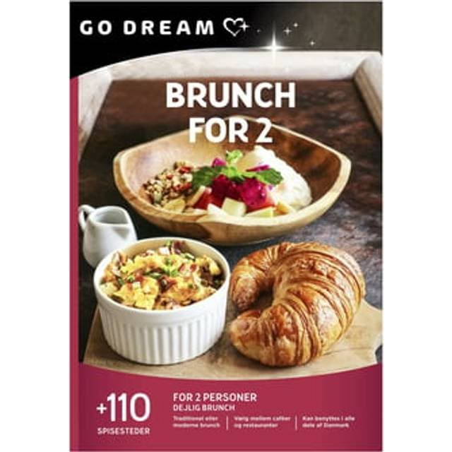 Go Dream Gavekort Brunch For 2 Personer +90 Spisesteder